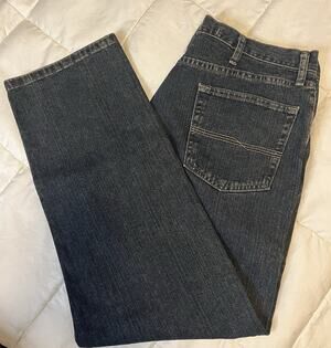 Bailey's PT Mens Relaxed Fit Straight Blue Denim Jeans Size 36 X 30